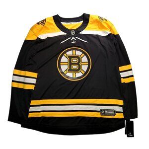 Boston Bruins Black Sewn Hockey Jersey Mens Fanatics Breakaway Size 3XL New NWT